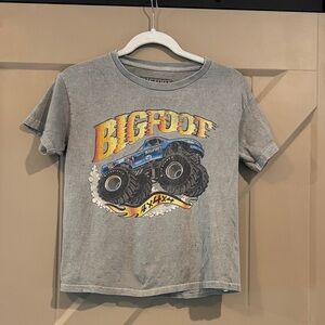 Bigfoot Monster Truck Kids T-Shirt - Gray